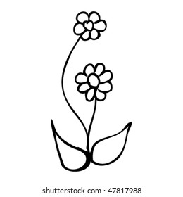 drawing of a flower