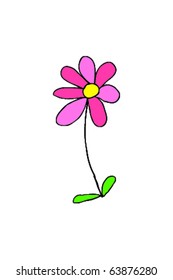 drawing of a flower