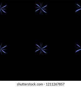 
drawing flowers on black background.vector.pattern