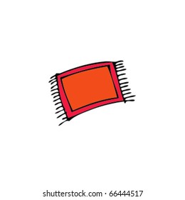 drawing of a flying carpet