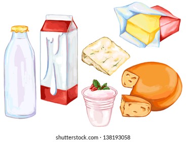 23,931 Dairy products drawing Images, Stock Photos & Vectors | Shutterstock