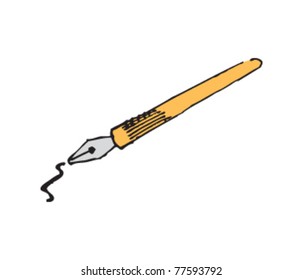 Drawing of a fountain pen