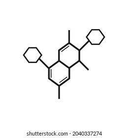 drawing of four lines related to hexagon