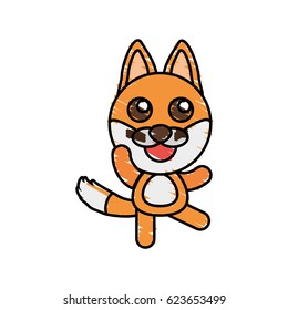 drawing fox animal character