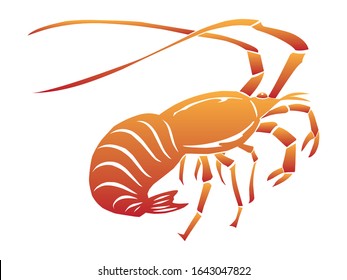 drawing of a fresh lobster