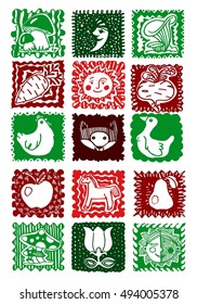 drawing funny animals, plants, month, sun, moon, mushroom, vegetables, carrots, beets, chicken, goose, fox, horse, apple, pear, flower