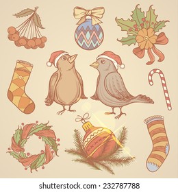 Drawing Funny Christmas illustrations