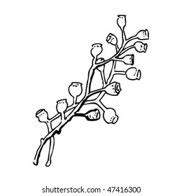 dibujo de una planta de jardín