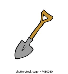 dibujo de una pala de jardín