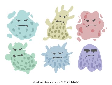 El dibujo de gérmenes como vector o ilustración, puede ser utilizado con varios medios y diseños.