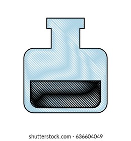 drawing glass flask laboratory bottle science image