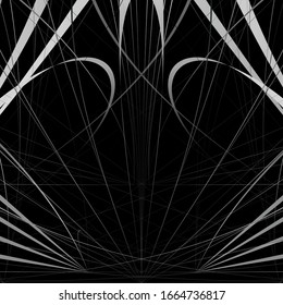 drawing in the gothic style on a black background