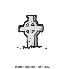 drawing of a grave