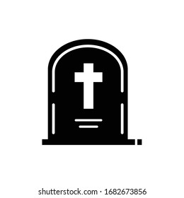 Drawing Grave icon on white background .Vector illustration.