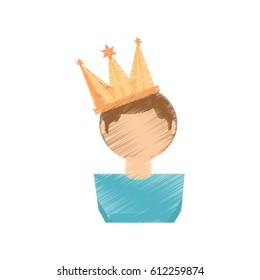 drawing guy party crown