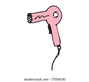 Drawing of hairdryer