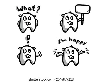 Zeichnung der Emotionen des Hamsters