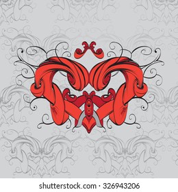 drawing hand vintage frame baroque elements for advertising in vintage style, vector ornament, to frame the logo or text