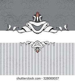 drawing hand vintage frame baroque elements for advertising in vintage style, vector ornament, to frame the logo for text