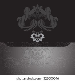 drawing hand vintage frame baroque elements for advertising in vintage style, vector ornament, to frame the logo for text