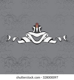 drawing hand vintage frame baroque elements for advertising in vintage style, vector ornament, to frame the logo for text