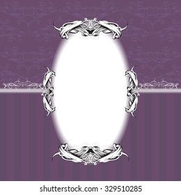 drawing hand vintage frame baroque elements for advertising in vintage style, vector ornament, to frame the logo for text