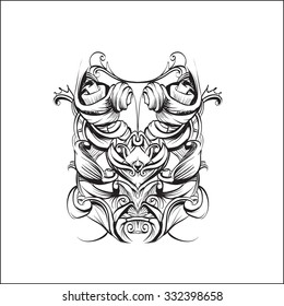 drawing hand vintage frame baroque elements for advertising in vintage style, vector ornament, to frame the logo for text