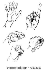 Drawing of hands