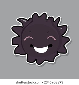 drawing of happy smiling sun vector illustration