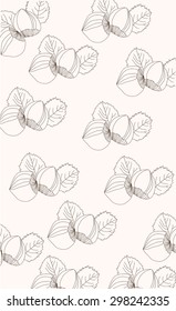  drawing hazelnuts plain contour