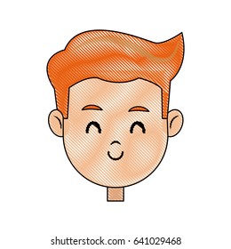 drawing head face smiling child character