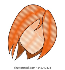 drawing head female hairstyle modern