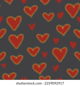 drawing heart background pattern.fabric, paper, postcard design