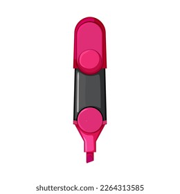 drawing highlighter cartoon. drawing highlighter sign. isolated symbol vector illustration