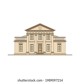 DRAWING OF HISTORICAL BUILDINGS OF VENICE, ANCIENT ITALIAN ARCHITECTURE IN GOTHIC AND NEOCLASSIC STYLE