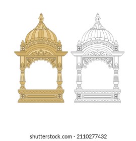 DRAWING OF HISTORICAL BUILDINGS OF VENICE, ANCIENT ITALIAN ARCHITECTURE IN GOTHIC AND NEOCLASSIC STYLE