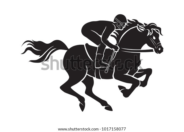 Drawing Horse Racing Stock Vector (Royalty Free) 1017158077 | Shutterstock