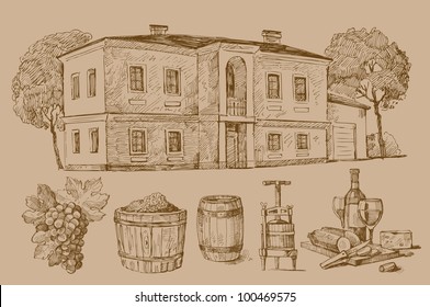 drawing - house