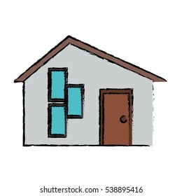 drawing house modern style