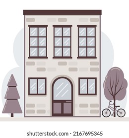 Drawing of a house on a white background
