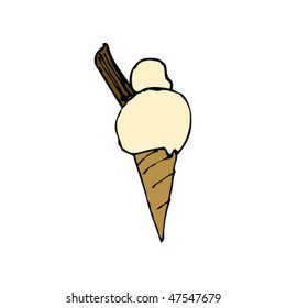 drawing of an ice cream