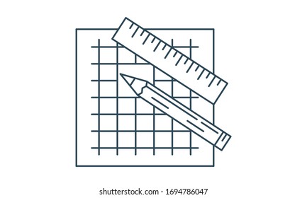 Drawing icon for art and creativity