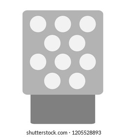 drawing icon of a gray microphone