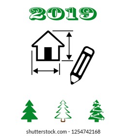 drawing icon home