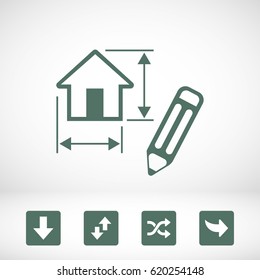 drawing icon home