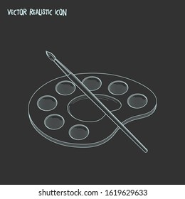 Drawing icon line element. Vector illustration of drawing icon line isolated on clean background for your web mobile app logo design.