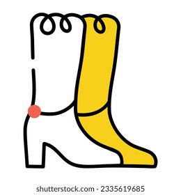 Zeichnen von Symbol für lange Stiefel 