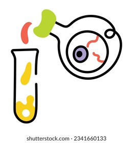 Drawing icon of magic potions 