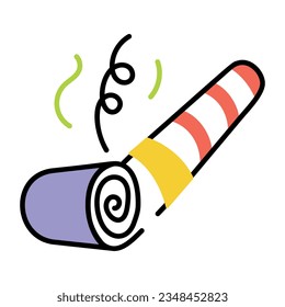 Zeichensymbol für Partybläser 