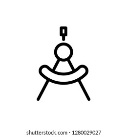 Drawing icon. Precision school sign